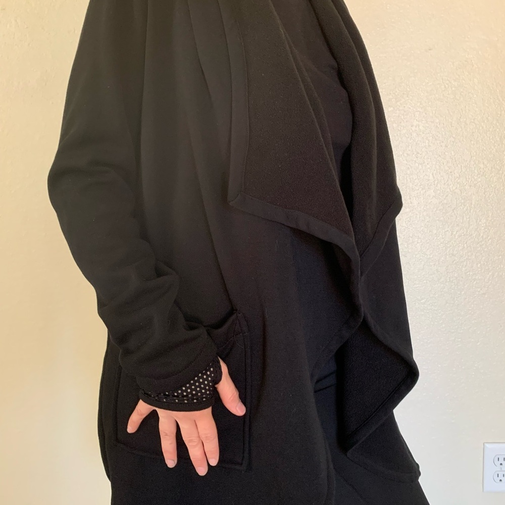Fabletics Eugenia coat women’s XS Black Open Front Cardigan capsule - Picture 10 of 10